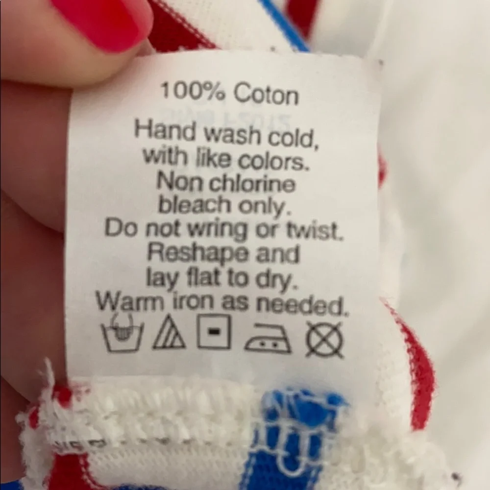 J.Crew Factory Red, White & Blue Striped Short Sleeve Tee – Women’s XL